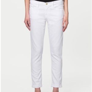 Frame Denim Blanc Le Garçon Jeans.